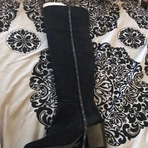 Moving Sale! New! Suede over the knee boots